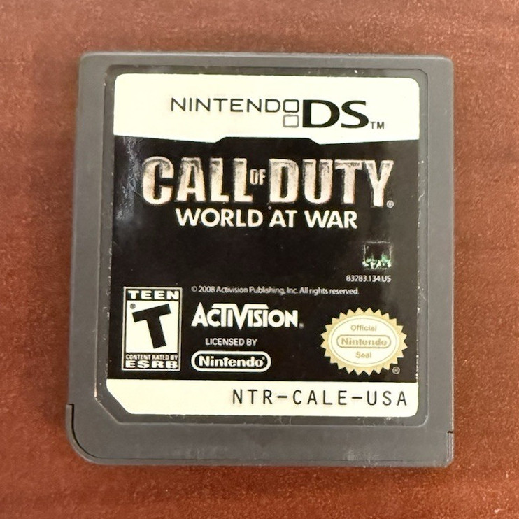 Activision Call of Duty: World at War Nintendo DS Cartridge Only T NTSC-U/C 2008