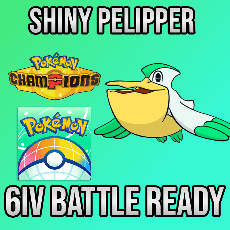 ✨6IV SHINY Pelipper Battle Ready🚀 POKEMON HOME✨Pokemon Champions✨