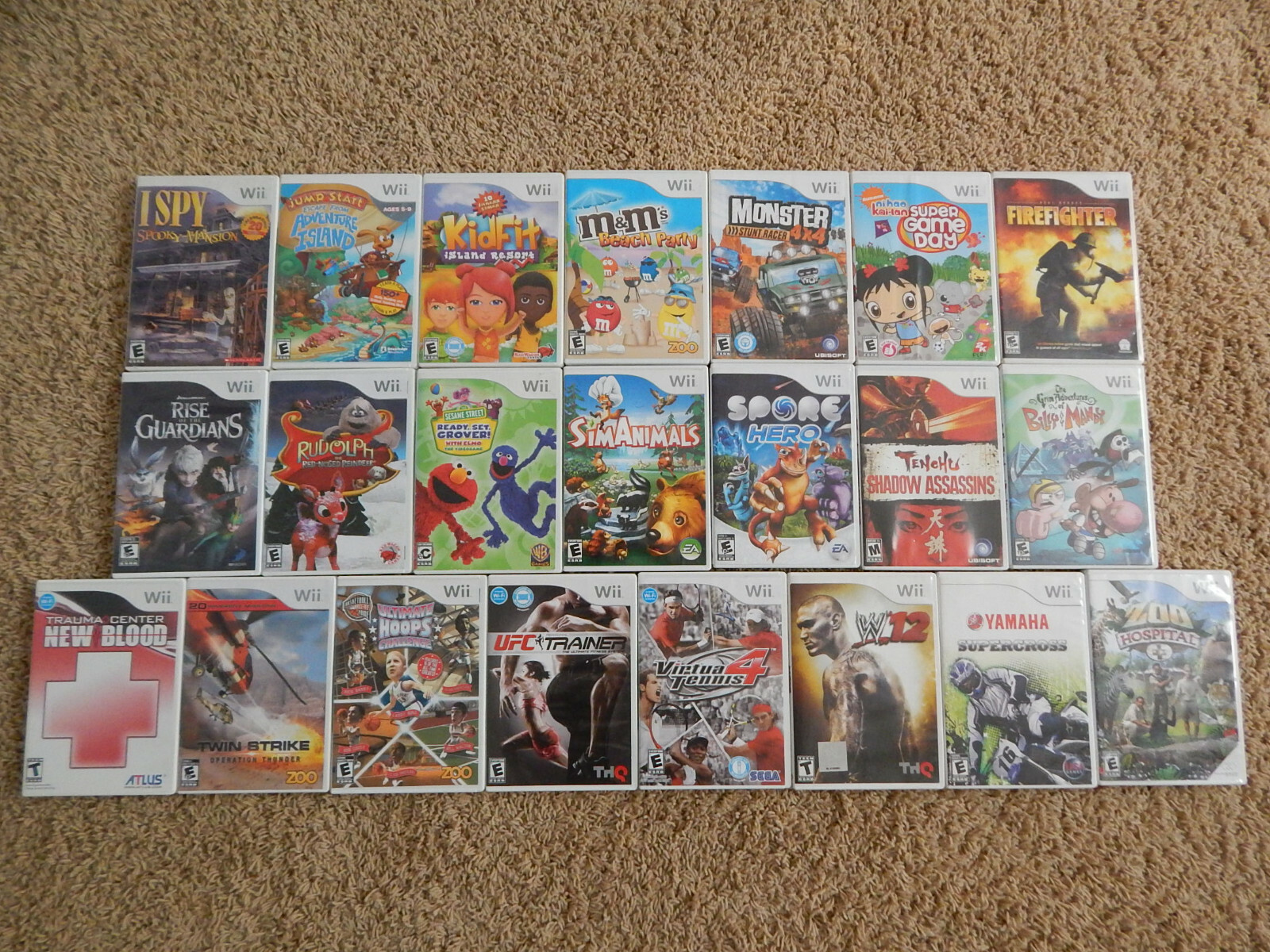 Nintendo Wii Games! You Choose from Selection! $6.95 Each! Buy 3 Get 4th FREE!