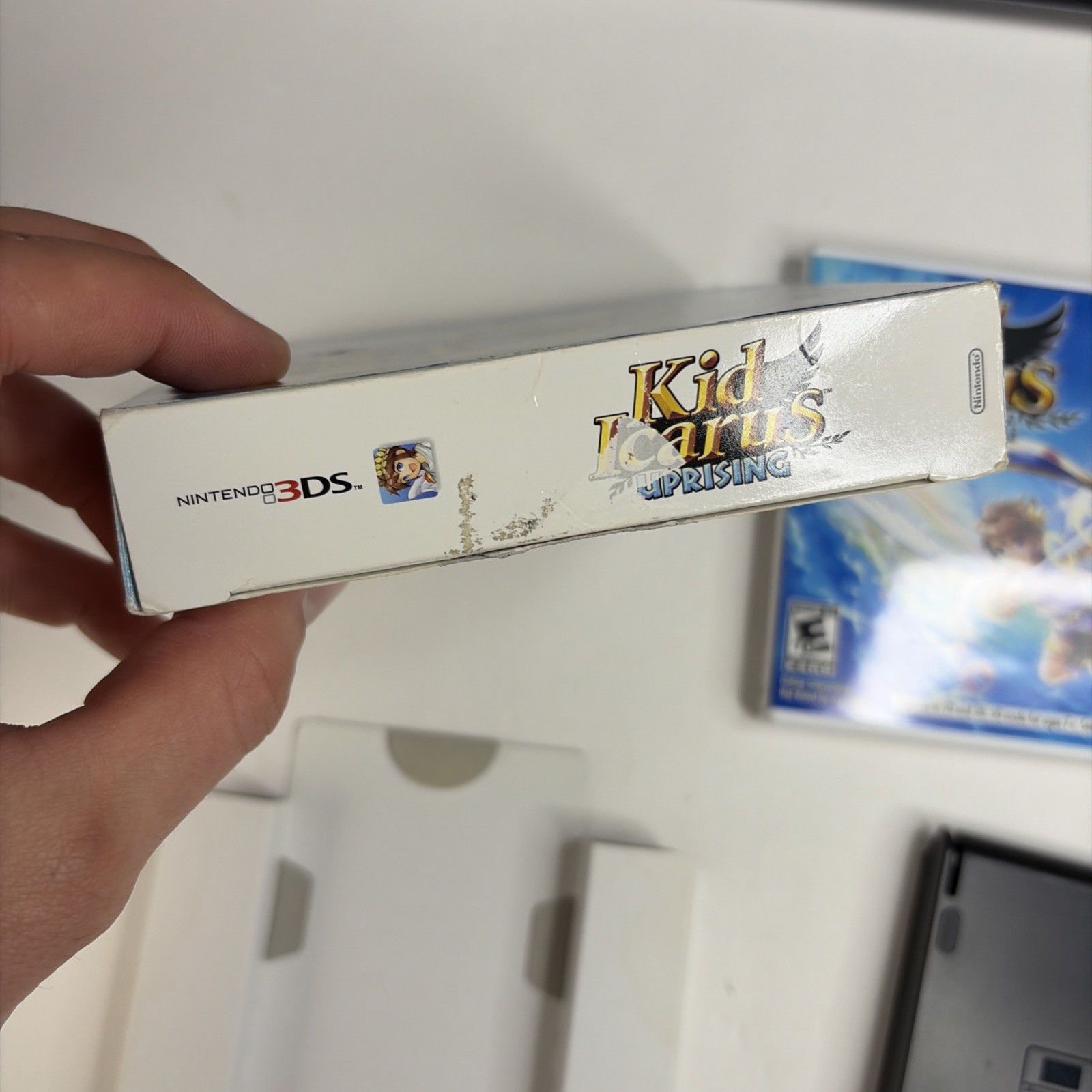 Kid Icarus: Uprising (Nintendo 3DS, 2012) Big Box -CIB Complete Stand