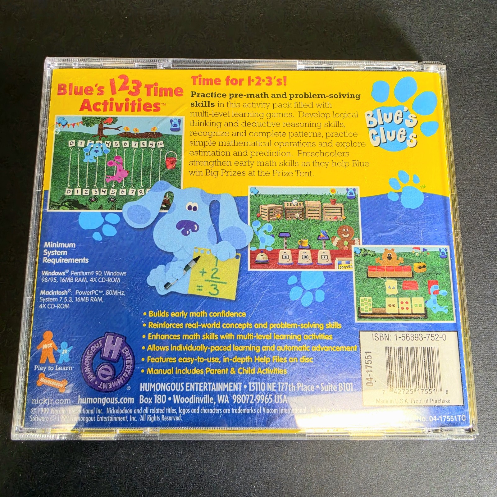 Blue’s 123 Time Activities (PC, 2001)