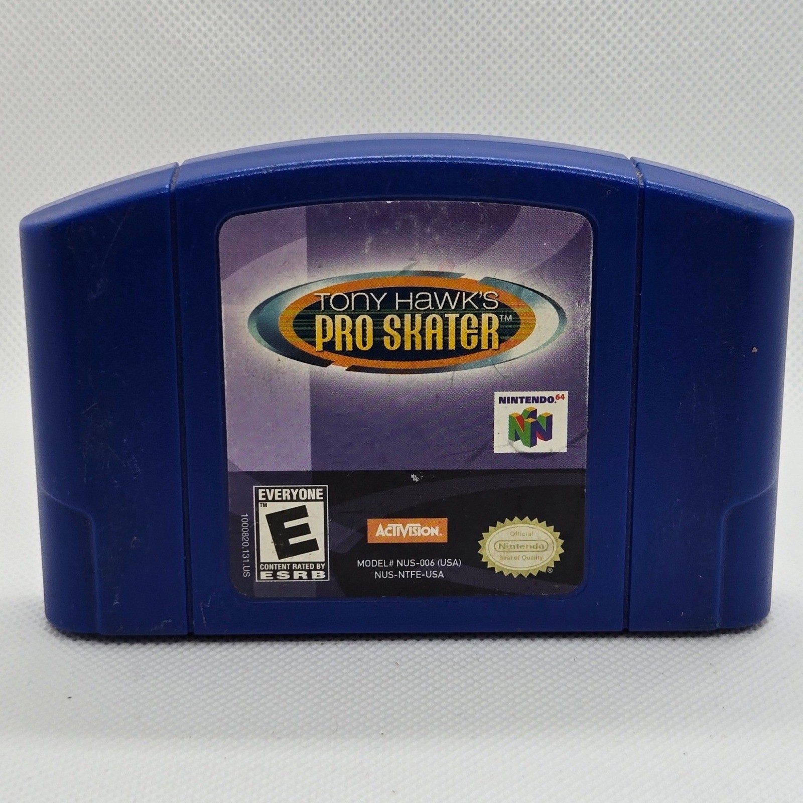 Nintendo Tony Hawk’s Pro Skater N64 Blue Cartridge NUS-006 Tested