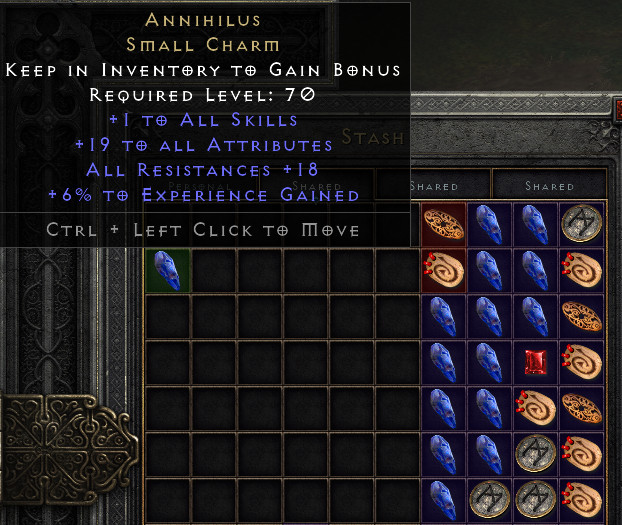 Diablo 2 D2R – Anni Charm (Annihilus) – PC Xbox Non Ladder Softcore