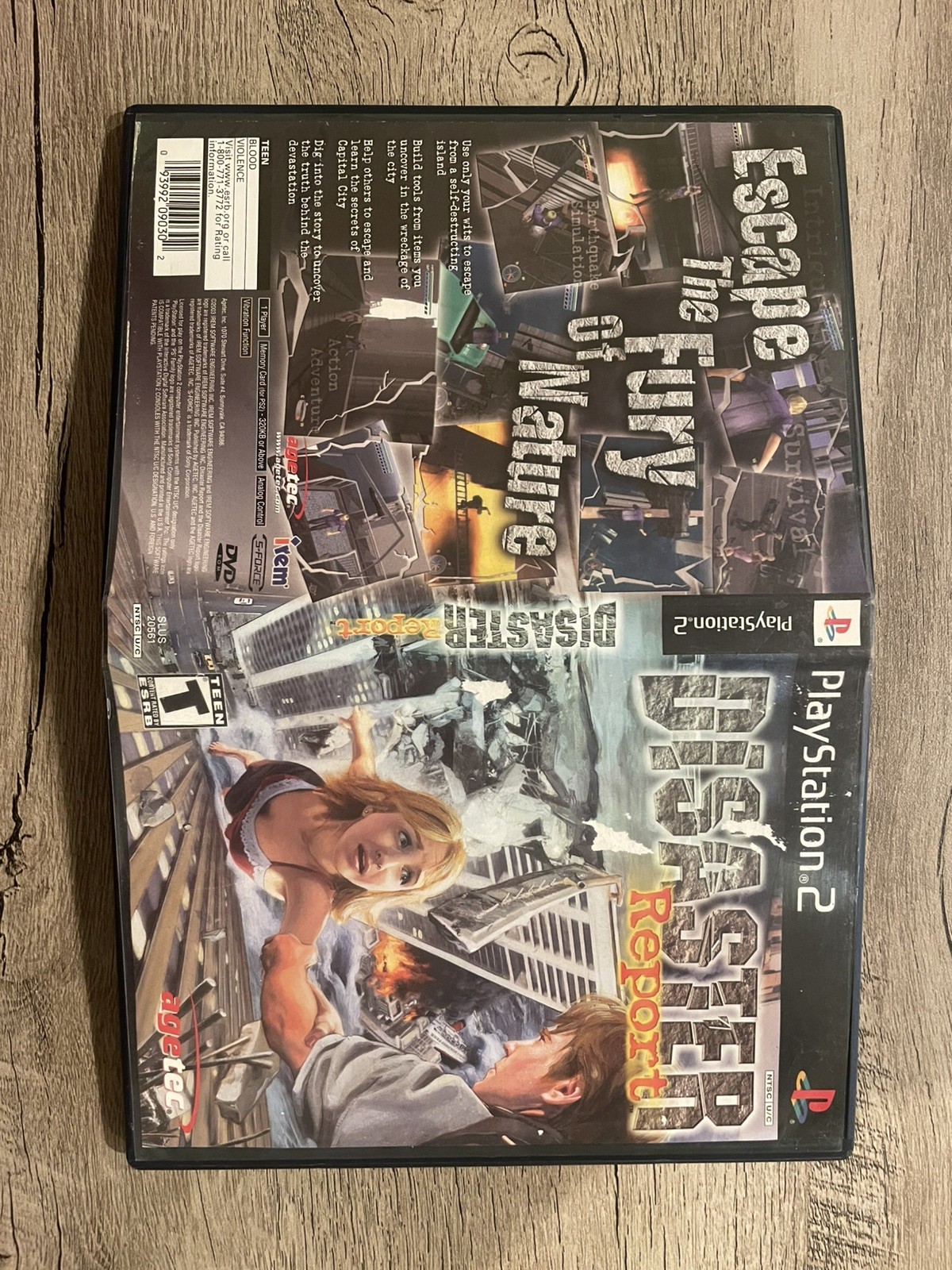 Disaster Report; Boxed (Sony PlayStation 2, 2003)