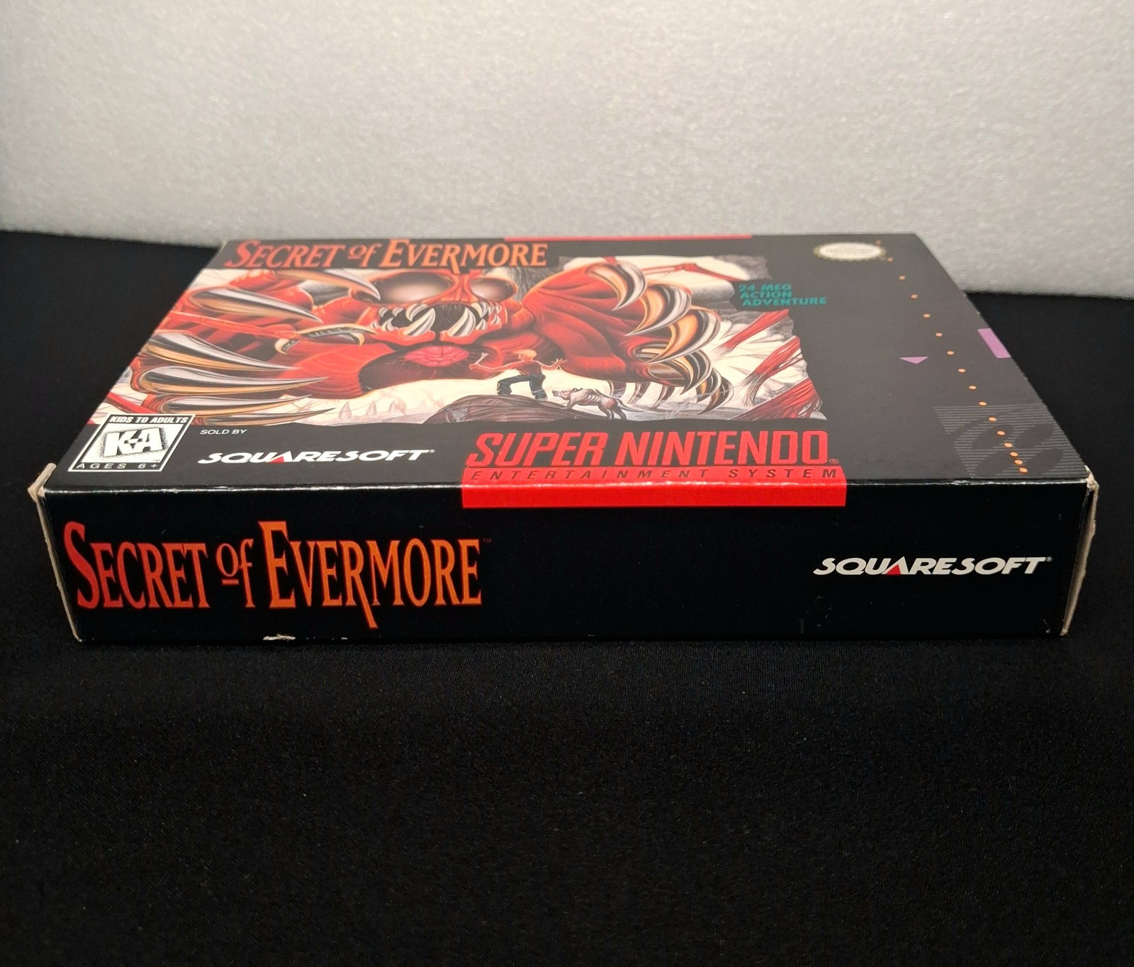 Secret of Evermore Nintendo SNES CIB Near Mint Box Ans Posters Complete