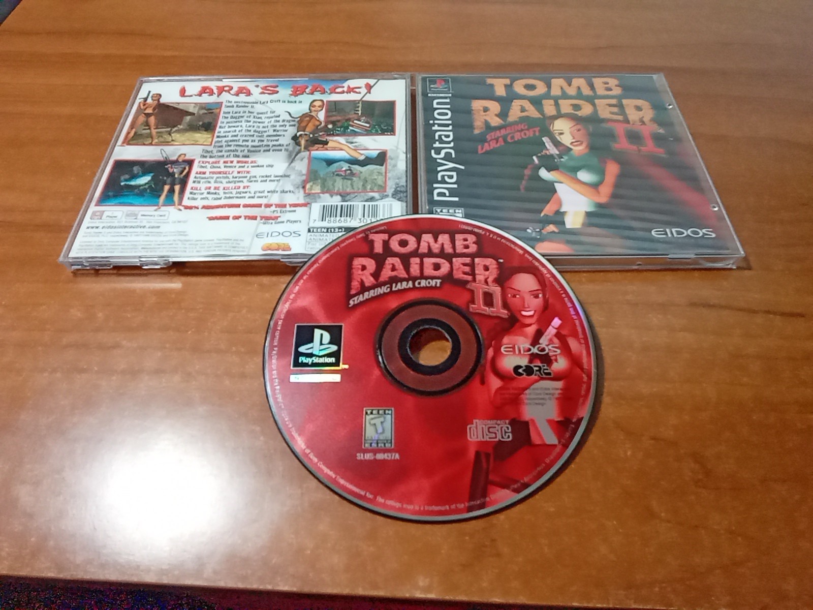 CIB Tomb Raider II Starring Lara Croft (Sony PlayStation 1 PS1, 1997) *TESTED*