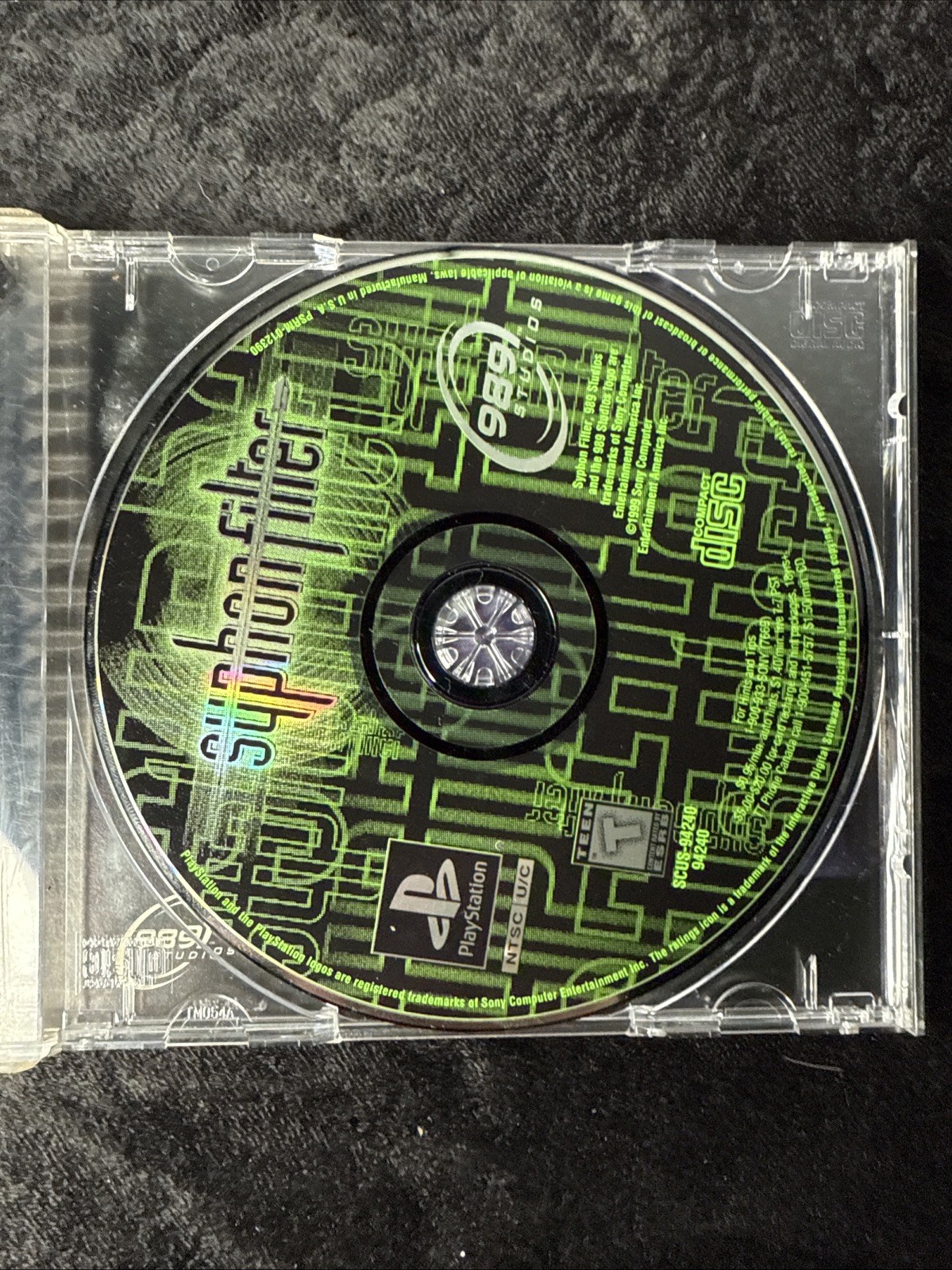 Syphon Filter 1 & 2 PS1 Bundle + Survival Kit Inserts Manual Phone Card