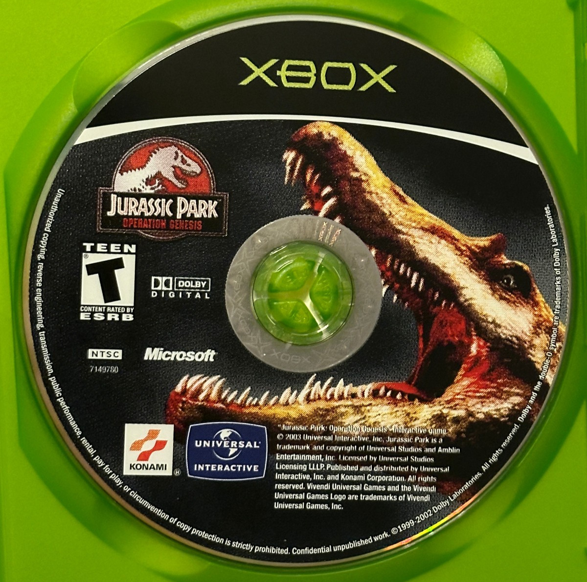 Jurassic Park: Operation Genesis (Microsoft Xbox, 2003) CIB *Complete & Tested*