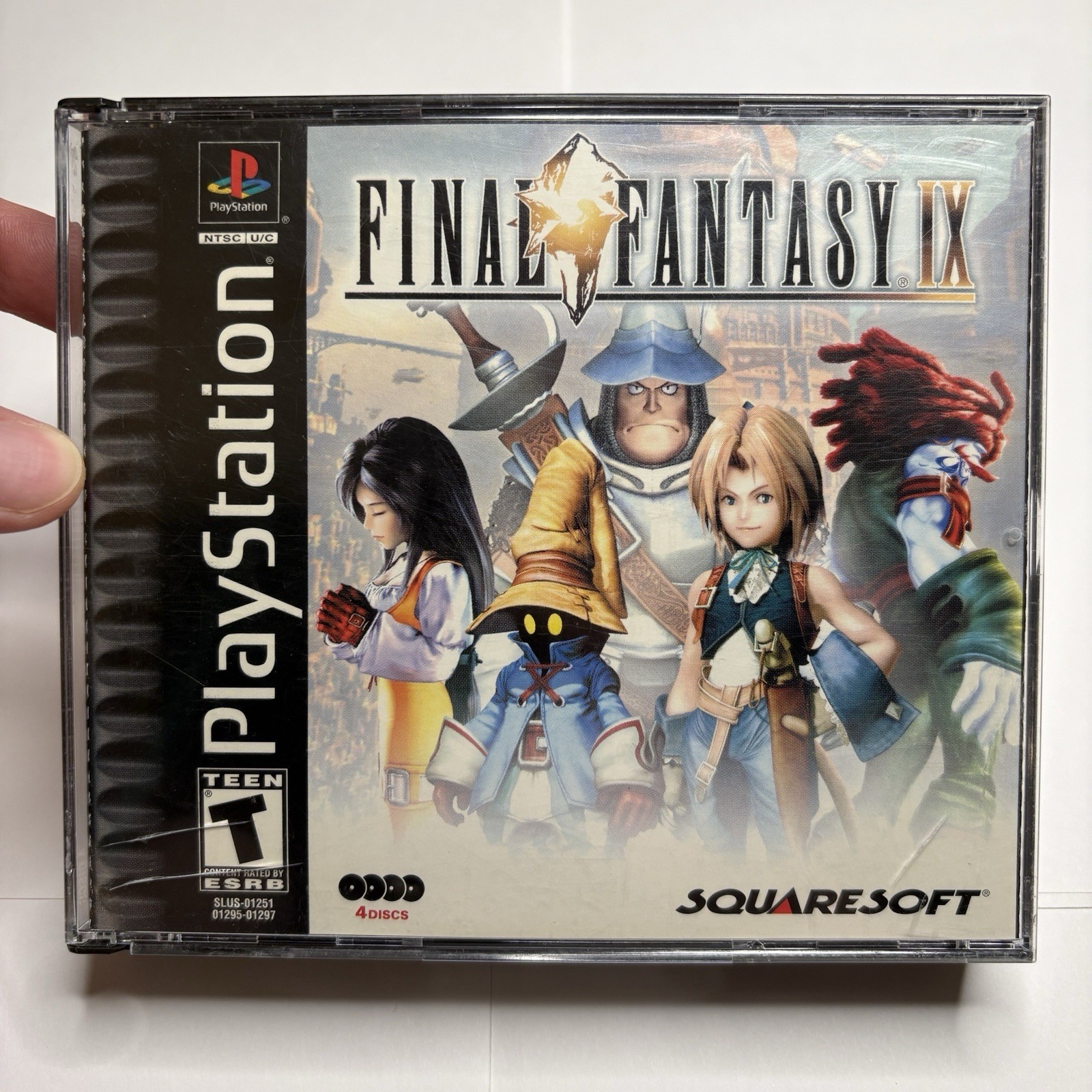 Final Fantasy IX (PS1, 2000) Complete/CIB, Black Label Case, GH 4 Discs & Manual