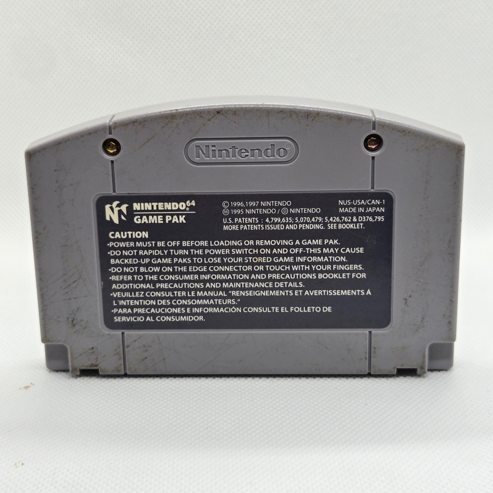 Nintendo Mario Golf N64 Game Cartridge Retro NUS-006 Authentic Tested