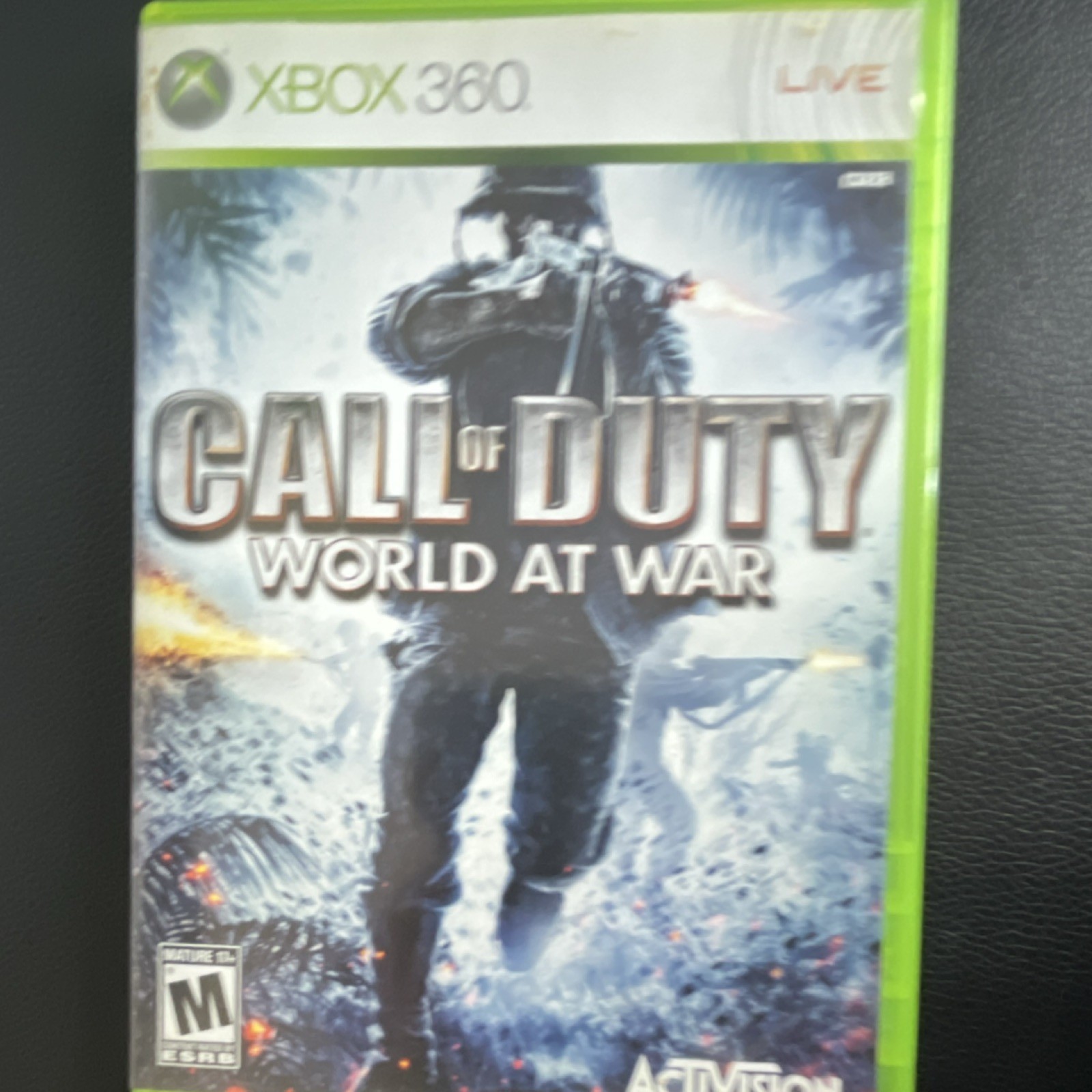 Activision Call of Duty: World at War Xbox 360 Shooter Multiplayer M Rated