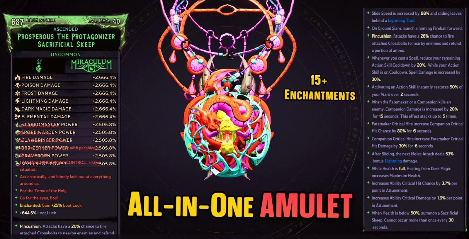 Tiny Tina Wonderlands 🌟 MODDED AMULET All-In-One • Ascended (PS | XBOX | PC)