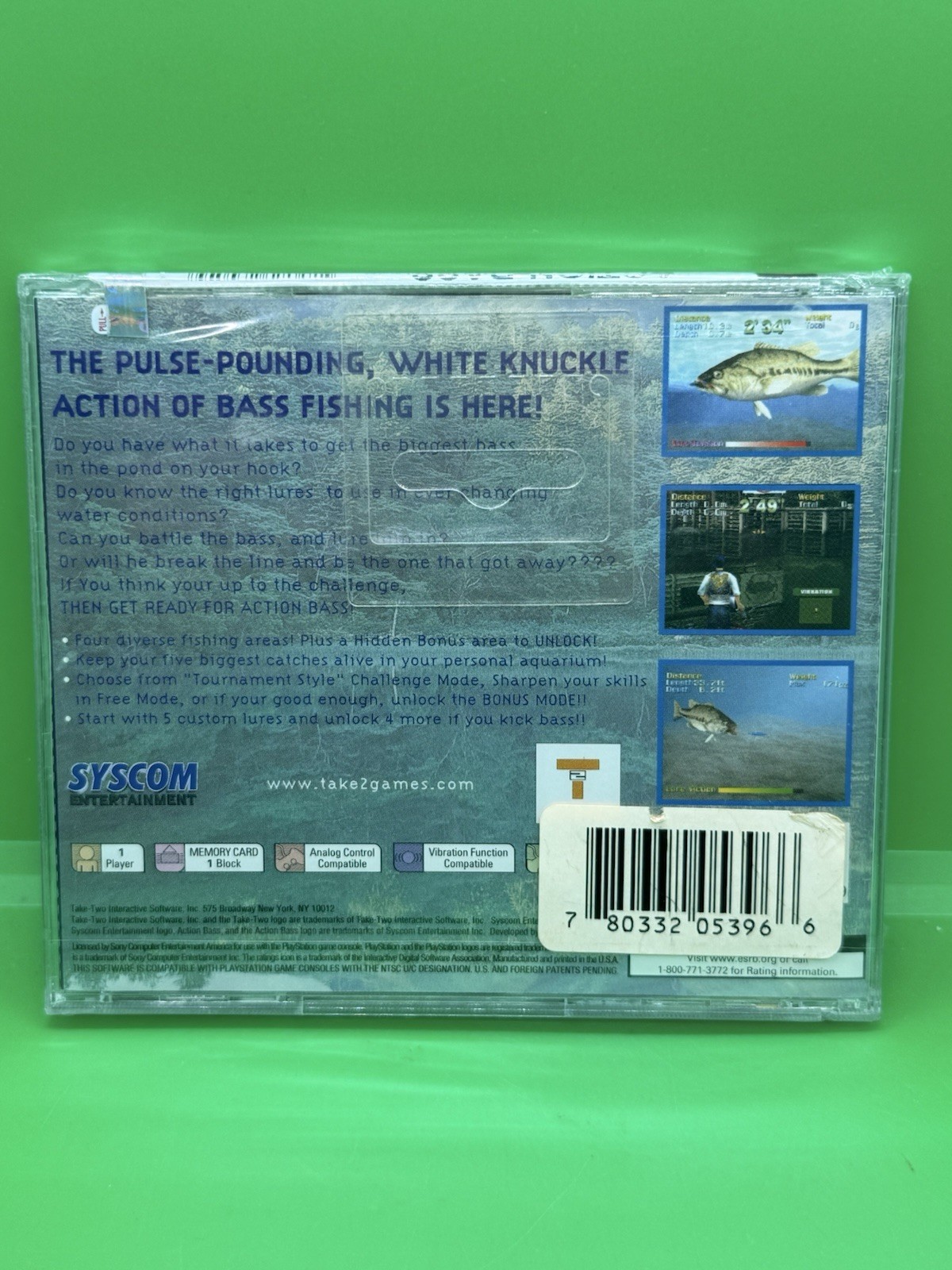 Action Bass Sony PlayStation 1 PS1 2000 NEW Sealed NIP