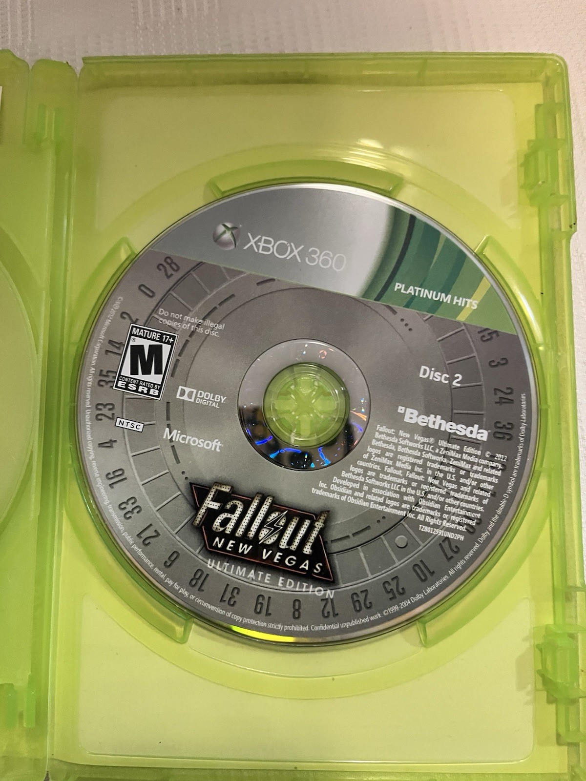 Microsoft Xbox 360 Fallout New Vegas Ultimate Edition w/ Manual Tested