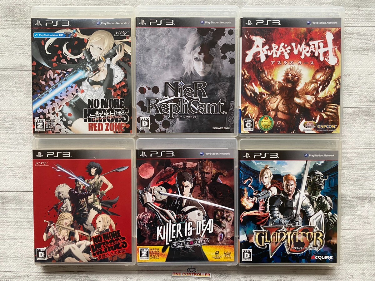 SONY PS3 No More Heroes Nier Replicant Killer Is Dead Asura’s Wrath Gladiator VS