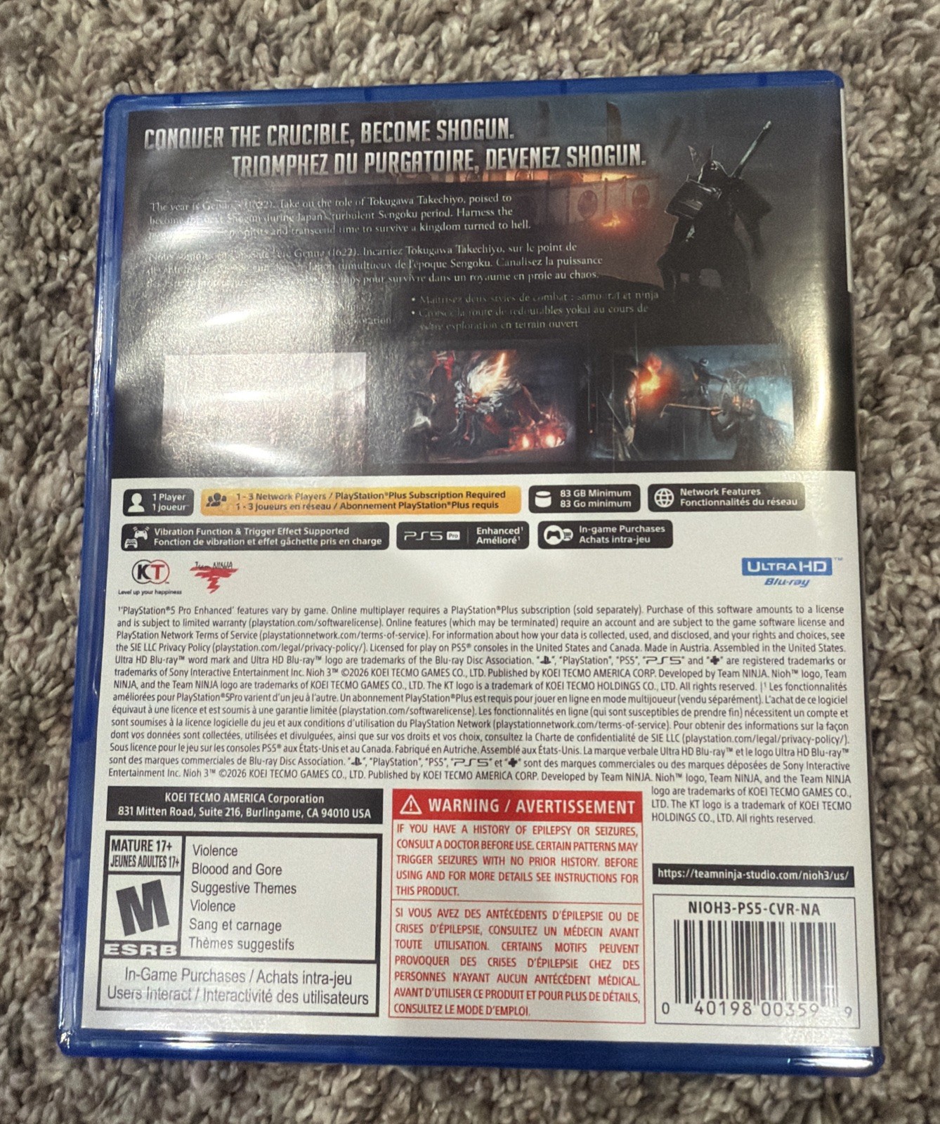 Nioh 3 – Sony PlayStation 5