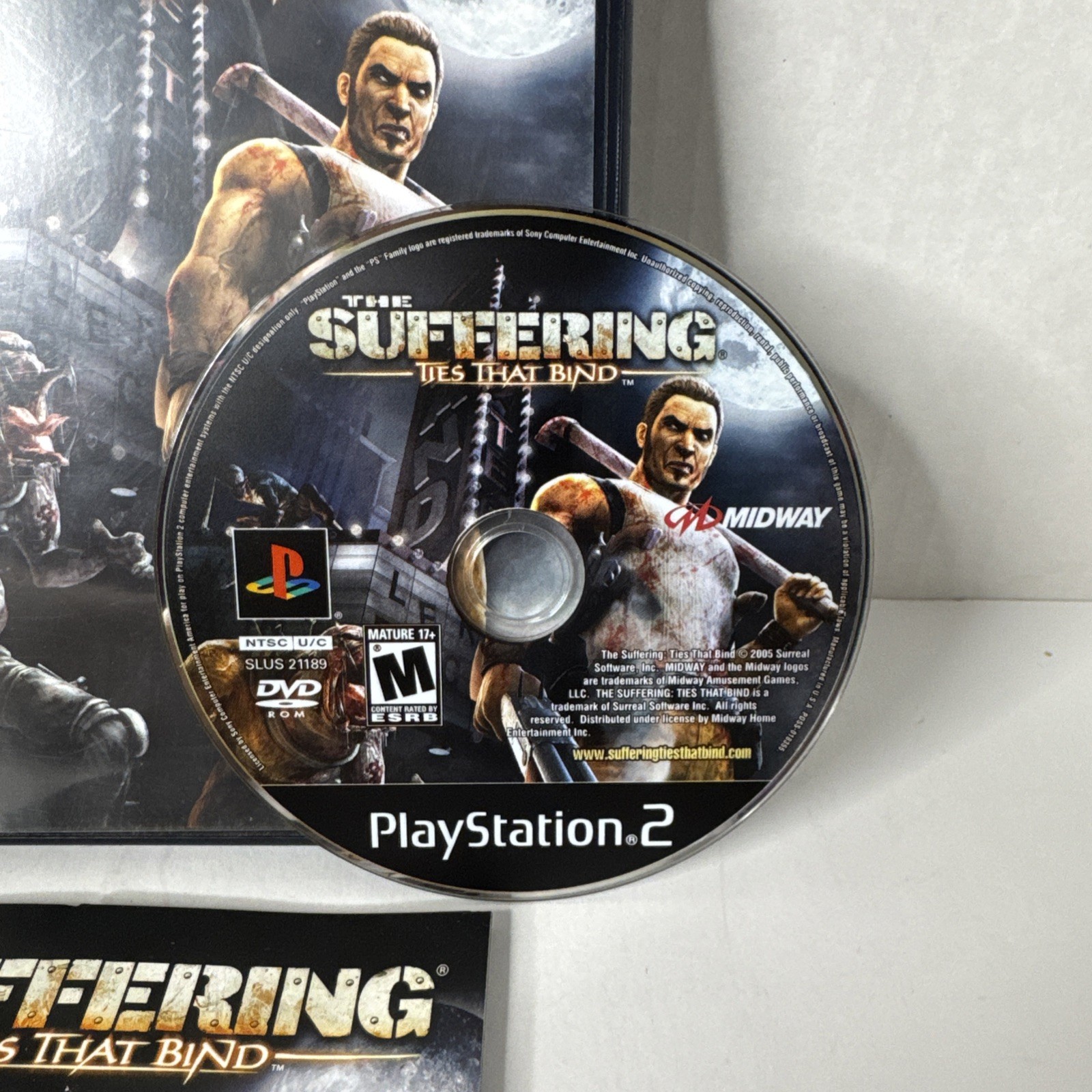 The Suffering PlayStation 2 PS2 Game Horror Complete CIB W/ Reg Card
