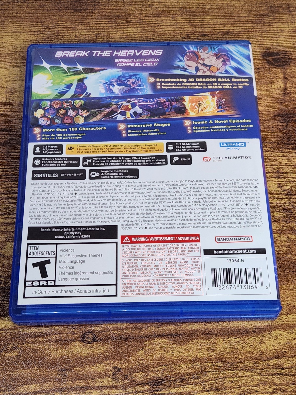 Dragon Ball: Sparking Zero (Sony PlayStation 5 PS5, 2024) CIB Complete TESTED