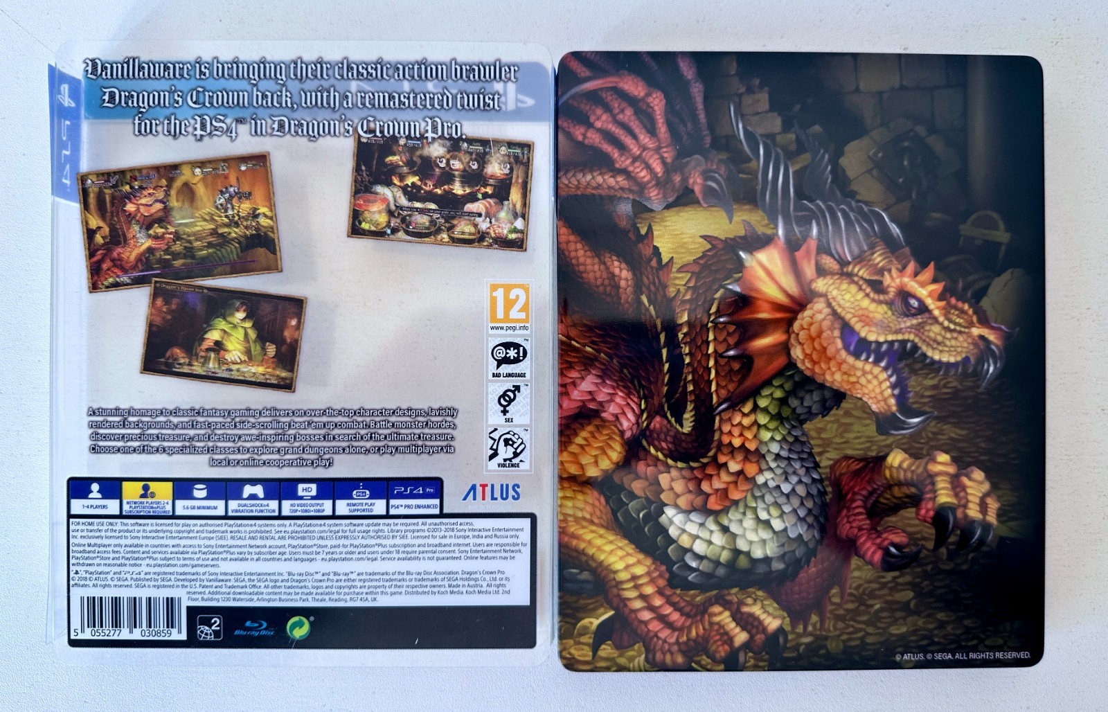 Dragon’s Crown Pro Battle Hardened Edition Inc Skill Cards + Sleeve PS4 Like New