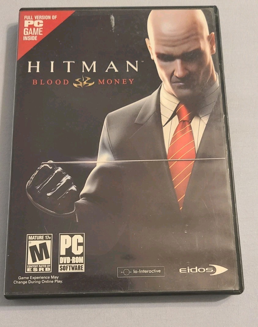 Hitman Blood Money PC DVD ROM Software Game Eidos (M 17+) ~ Complete w/Manual