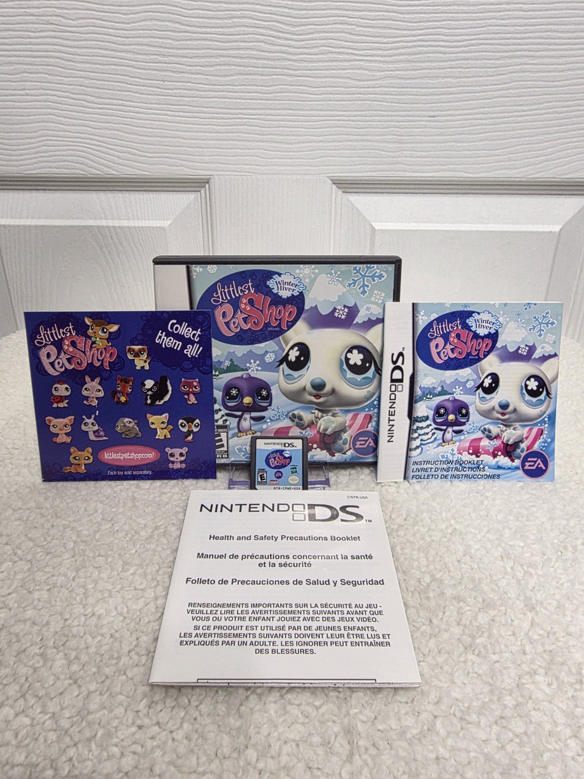 Littlest Pet Shop Winter Hiver Nintendo DS game case&manual complete Hasbro 2006