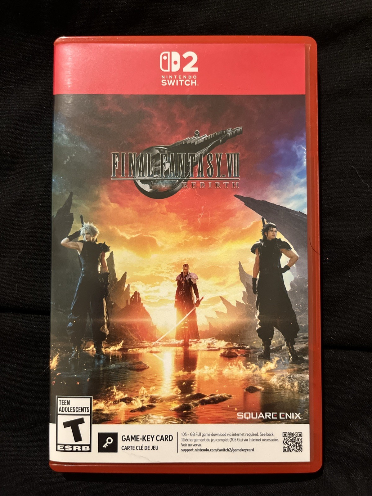 Final Fantasy VII Rebirth FF7 New Game Nintendo Switch 2 (No Promo Card)