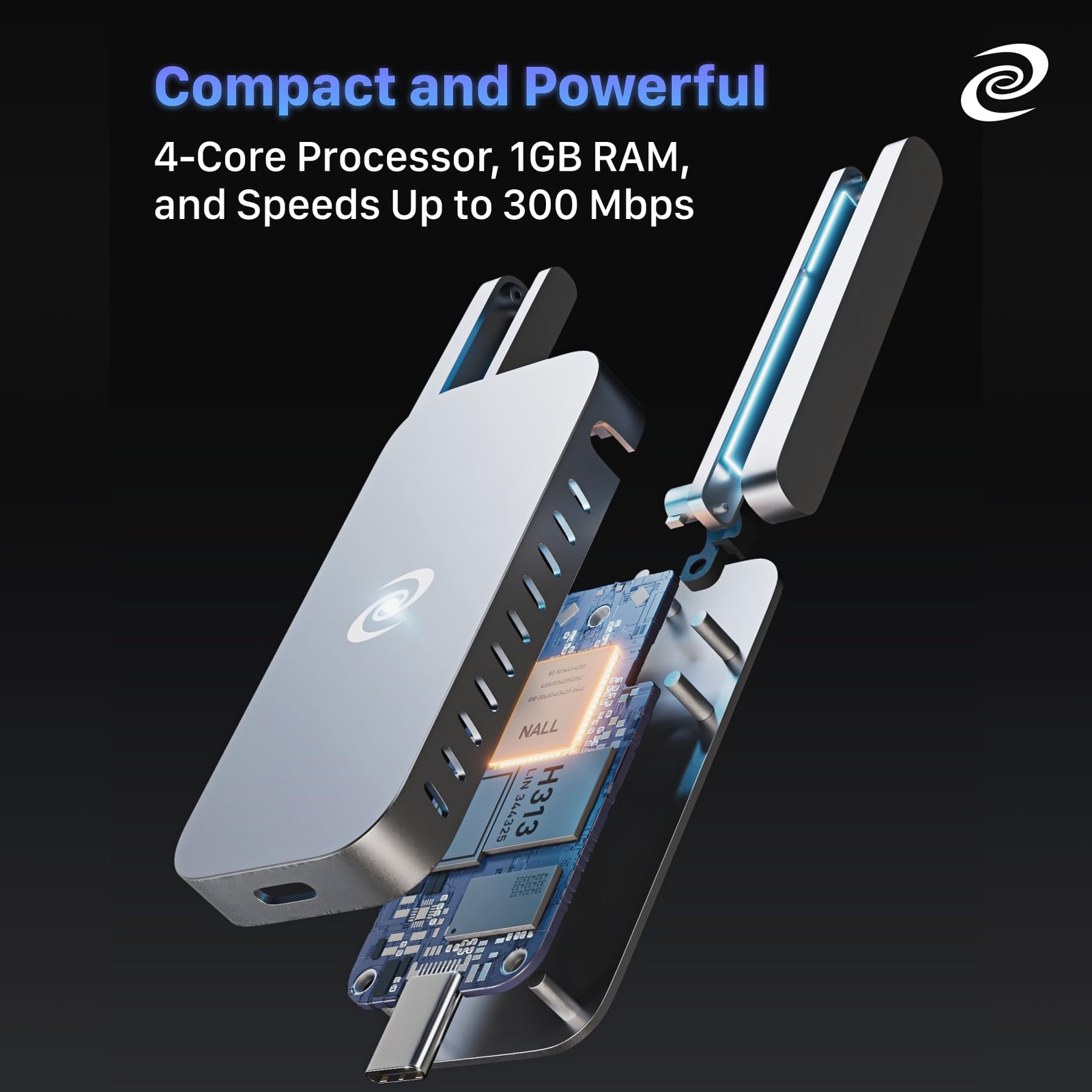 Deeper Connect Air Pocket-Sized Wireless 5.31 x 2.56 x 0.79 inches, Silver