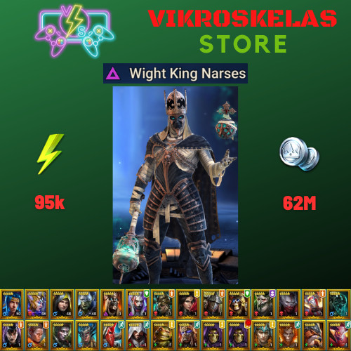 Raid Shadow Legends | Starter acc with Narses : 95k energy / 28 Legendary heroes