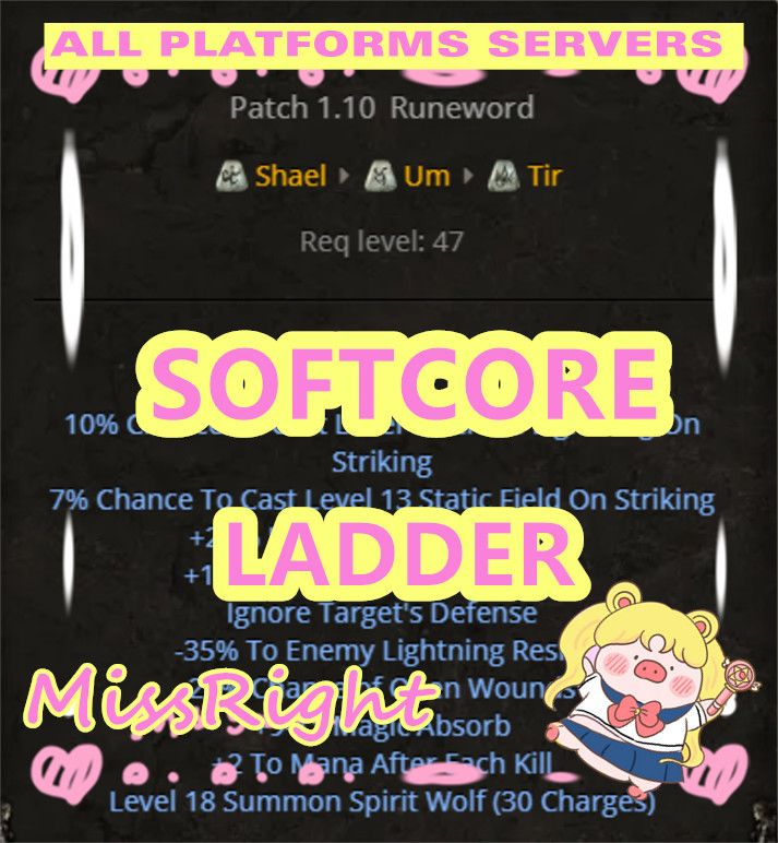 Crescent Moon🌺Diablo 2 D2R Softcore LADDER🌺PC-SWITCH-PS-XBOX