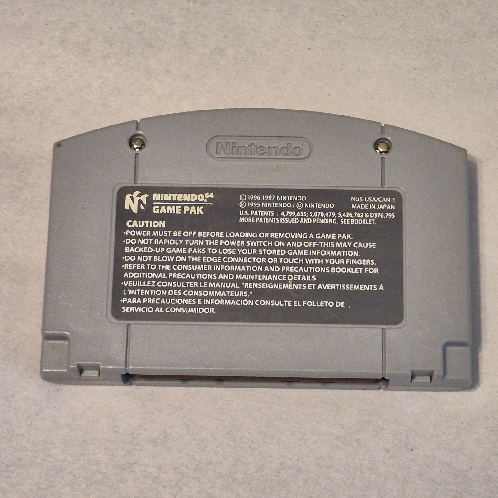 Authentic Nintendo GoldenEye 007 Game Cartridge Nintendo 64 N64 NTSC-U/C Shooter