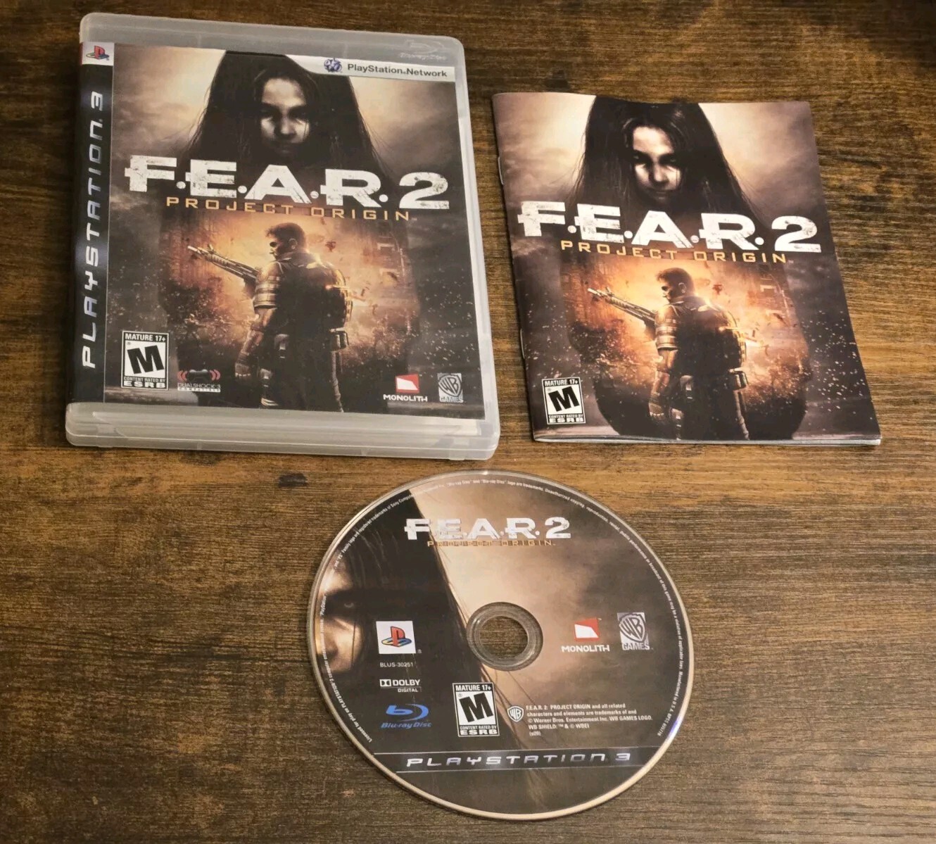 F.E.A.R 2 – PS3 Fear 2 – Sony PlayStation 3 – Complete