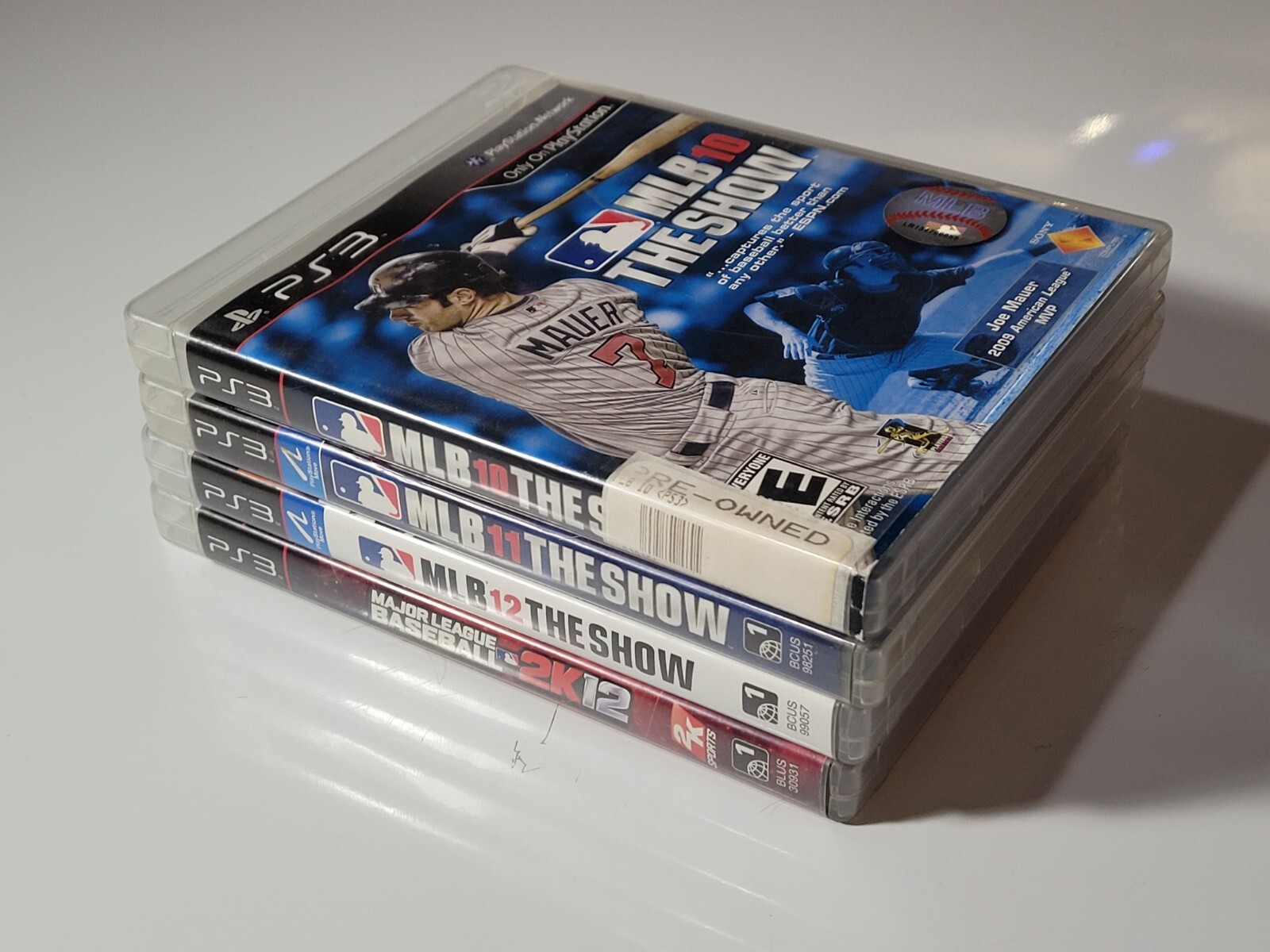 Lot PS3 MLB The Show 10 11 12 Major League Baseball 2k12 Bundle PlayStation 3