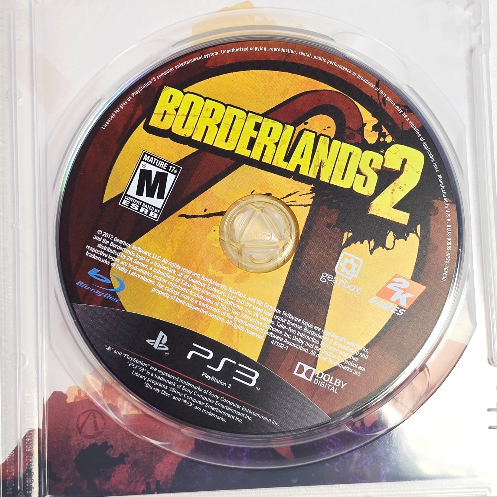 2012 Sony PlayStation Borderlands 2 Gearbox Software With Manual – TESTED